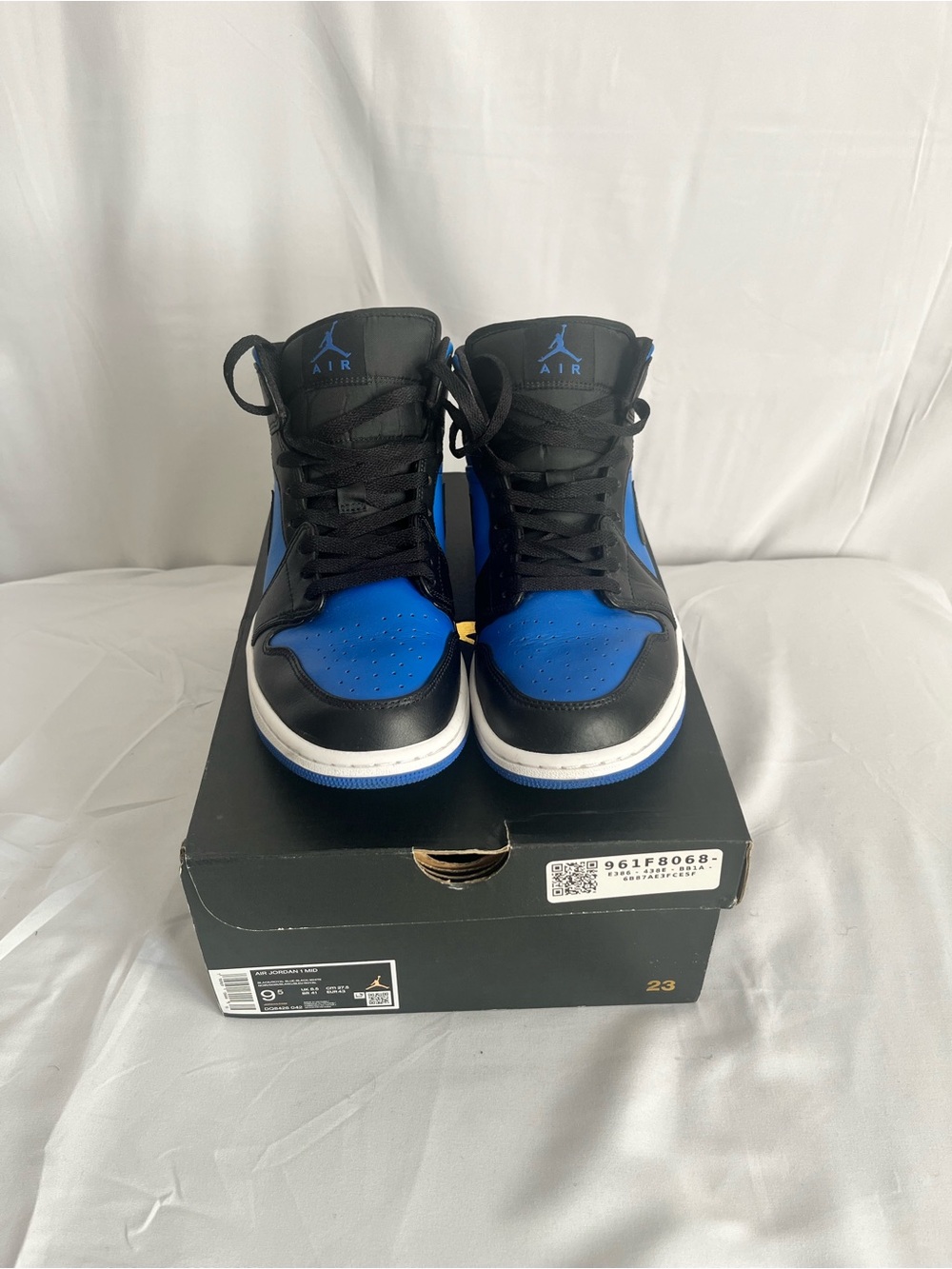 Nike Air Jordan 1 Mid - Black & Royal Blue